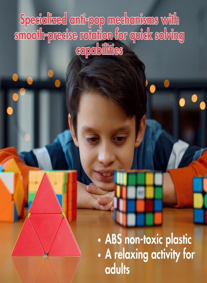 aCADZO 2x2 Pyraminx Cube High Speed Brainstorming, Anti-Anxiety, High Stability Puzzle Toy for Kids & Adults - Image 2
